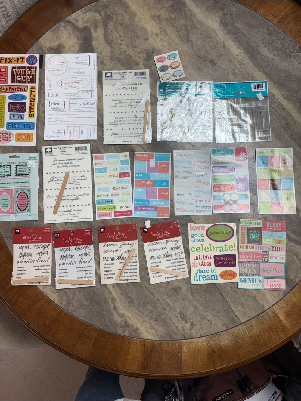 Assorted Sticker and Label Pack - scrapbooking lot 30